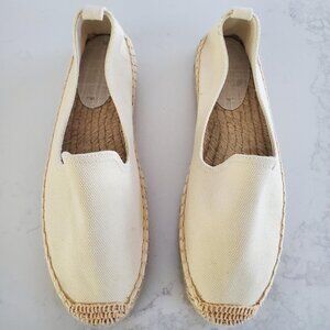 Women's New Canvas Espadrilles Unbranded Off White / Light Cream Color  size 9